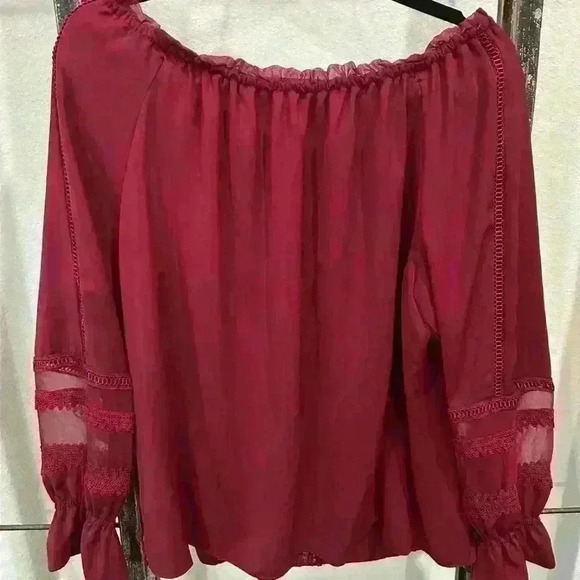 NWT Ramy Brook off shoulder blouse sz M - Picture 2 of 5